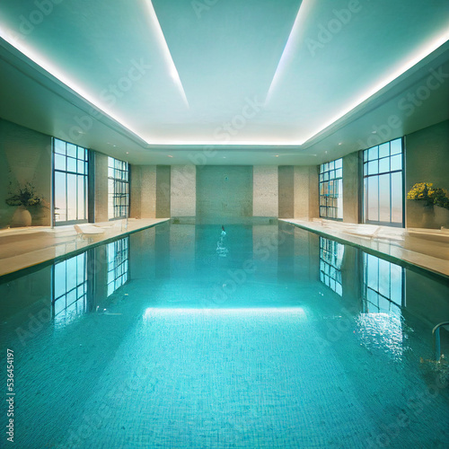 Luxury swimming pool © mech
