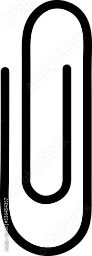 Clip symbol vector icon illustration on white background..eps