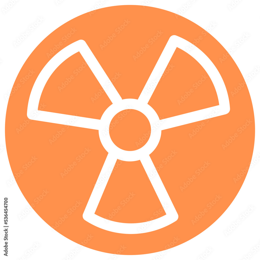Fototapeta premium nuclear danger chemistry atomic poison icon