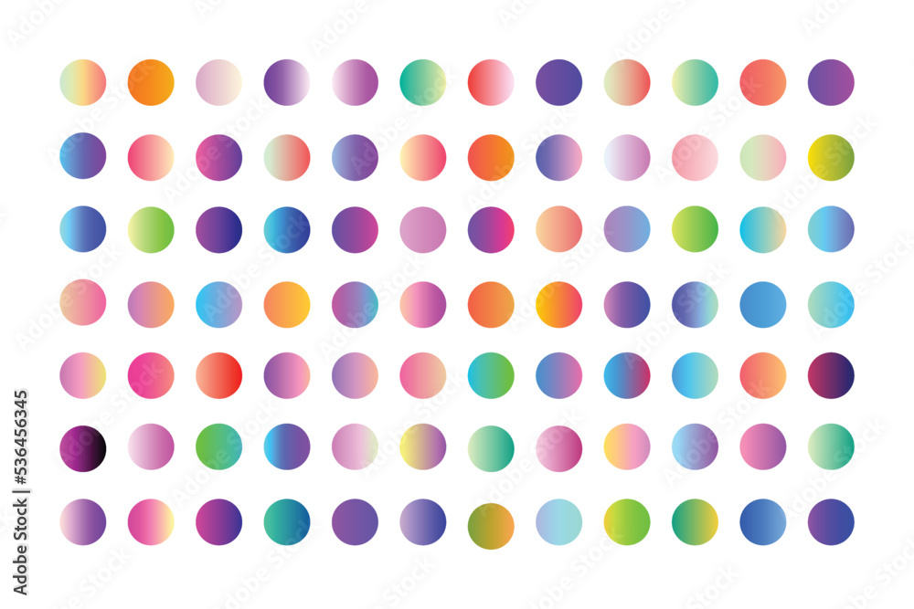 set of Best modern unique Trends UI Gradient color. Web Gradient. Screen vector gradient color
