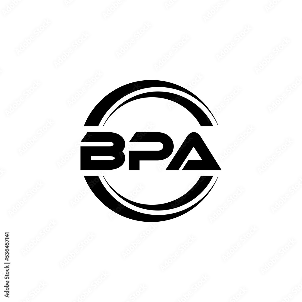 BPA letter logo design with white background in illustrator, vector logo modern alphabet font overlap style. calligraphy designs for logo, Poster, Invitation, etc. BPA letter logo design with white background in illustrator, vector logo modern alphabet font overlap style. calligraphy designs for logo, Poster, Invitation, etc.