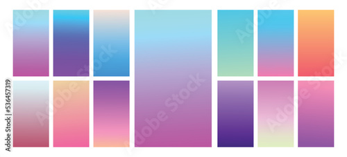 Modern Screen vector gradient Background. Vibrant smooth color gradient for Mobile Apps, UI, UX Design. Bright Soft Color Gradient for apps. 