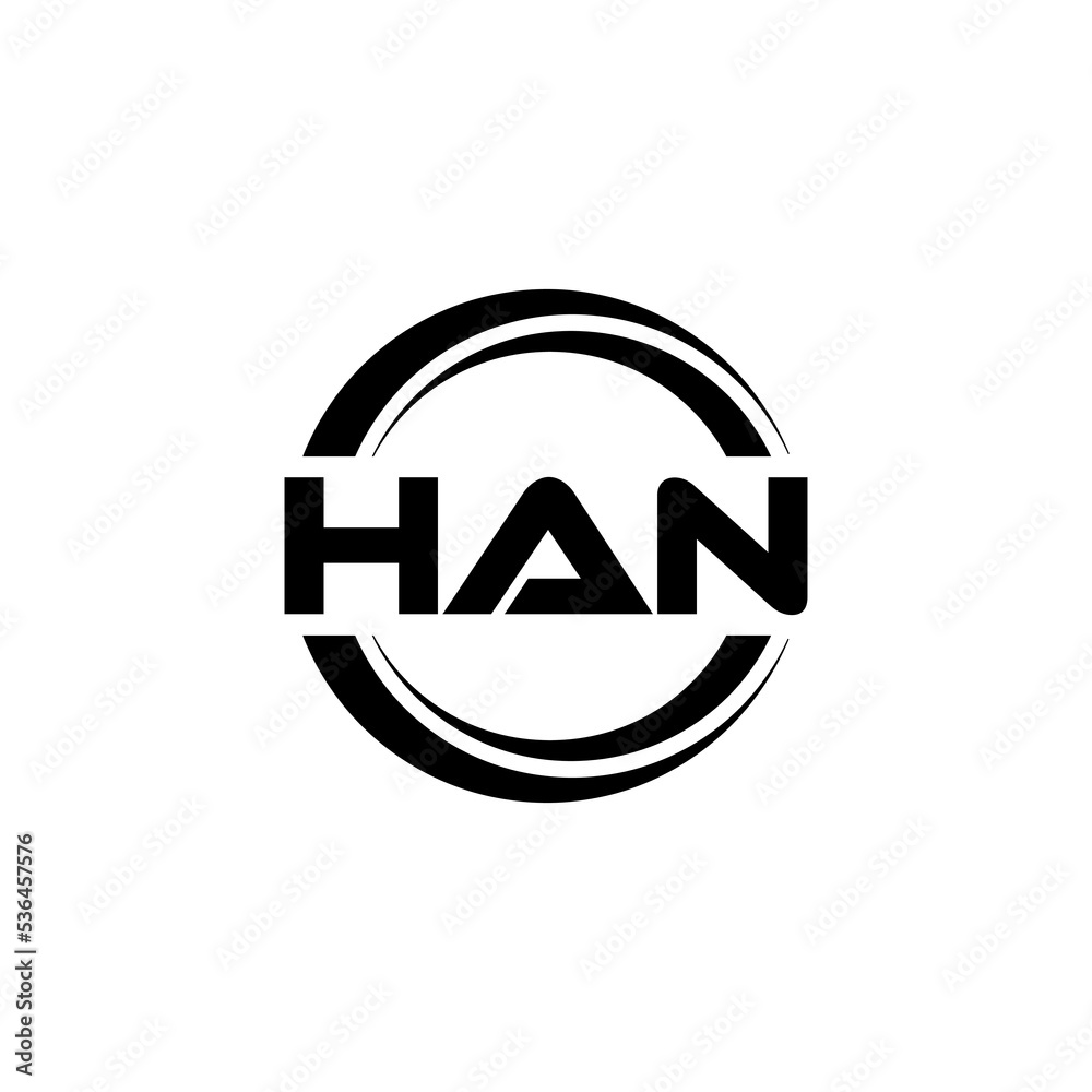 HAN letter logo design with white background in illustrator, vector logo modern alphabet font overlap style. calligraphy designs for logo, Poster, Invitation, etc. HAN letter logo design with white background in illustrator, vector logo modern alphabet font overlap style. calligraphy designs for logo, Poster, Invitation, etc.