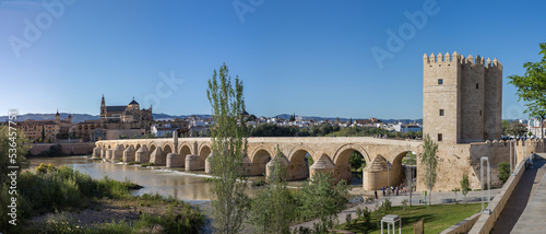 The Roman Bridge of Cordoba is a bridge in the historic center of Cordoba, Andalusia, southern Spain, originally built in the early 1st century BC over the Guadalquivir River,