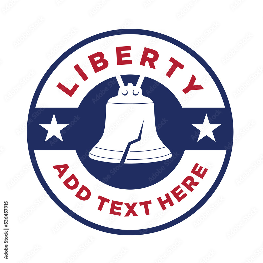 Fototapeta premium liberty bell logo vector