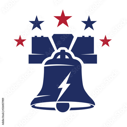 liberty bell logo vector