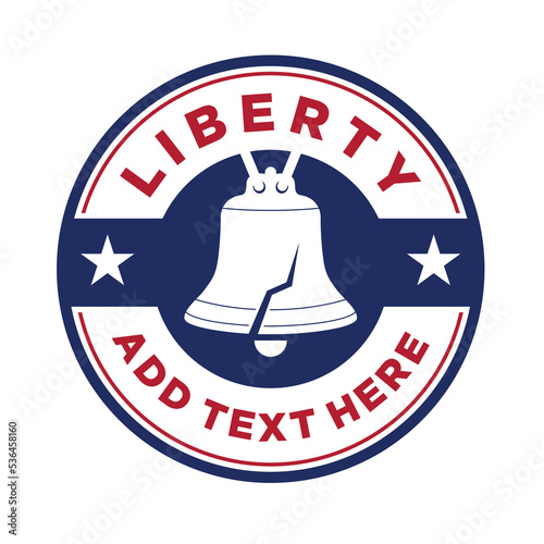 liberty bell logo vector