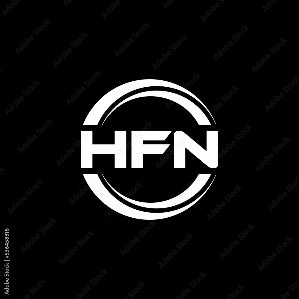 HFN letter logo design with black background in illustrator, vector logo modern alphabet font overlap style. calligraphy designs for logo, Poster, Invitation, etc. HFN letter logo design with black background in illustrator, vector logo modern alphabet font overlap style. calligraphy designs for logo, Poster, Invitation, etc.