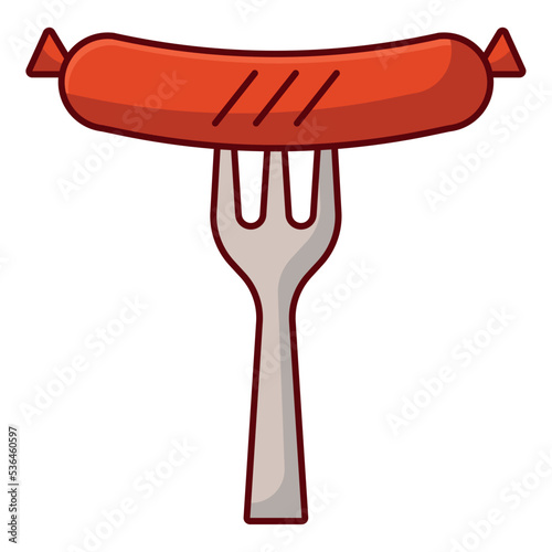 sausage icon design