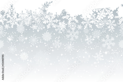 Wallpaper Mural Snow blizzard of beautiful artistic falling snowflakes. Christmas holiday background for celebration decoration design. Torontodigital.ca