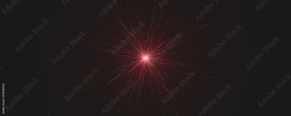 Fototapeta premium abstract rays spread on black background