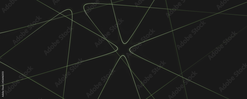 stack of curved triangles on black background