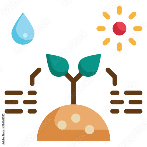 agriculture infomation flat icon