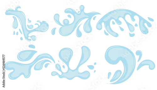 drops of water or oil.