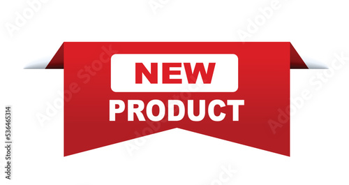 New Product vector illustration. Red vector banner New Product 