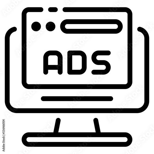 website advertisement icon