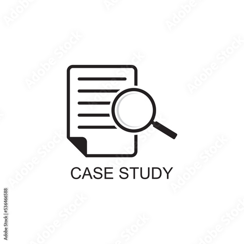 case study icon , magnifier icon