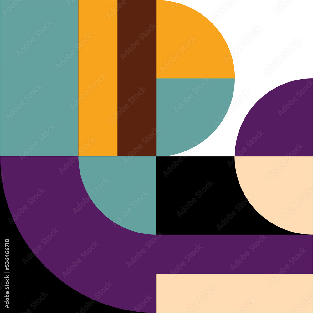 Trendy geometric square with abstract patterns in multiple colors and shapes. Creative contemporary design element for decoration of pop theme design. Trendy geometric square with abstract patterns in multiple colors and shapes. Creative contemporary design element for decoration of pop theme design.