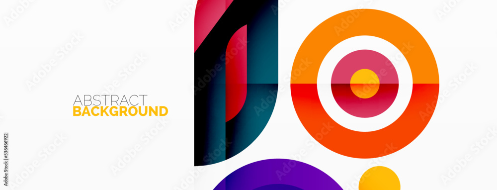 Abstract round shapes background. Minimalist decoration. Geometric background with circles and rings Abstract round shapes background. Minimalist decoration. Geometric background with circles and rings