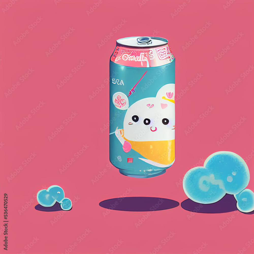 soda can vector illustration in a realistic manga style with bright colors fill in the frame. Graphic inspiration soda can vector illustration in a realistic manga style with bright colors fill in the frame. Graphic inspiration