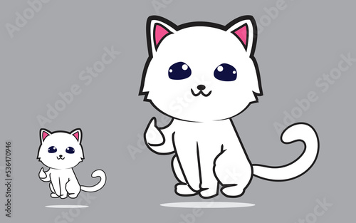 cat yawning sleepy cartoon vector