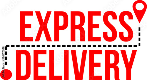 Express Delivery. Stopwatch. Vector illustration