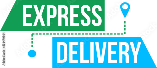 Express Delivery. Stopwatch. Vector illustration