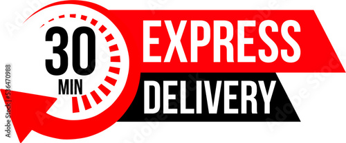 Express Delivery. Stopwatch. Vector illustration