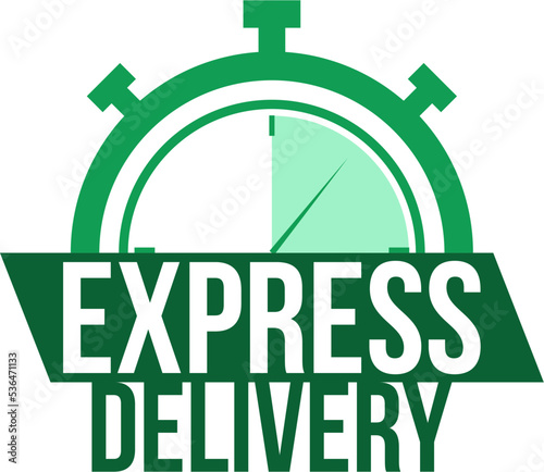 Express Delivery. Stopwatch. Vector illustration