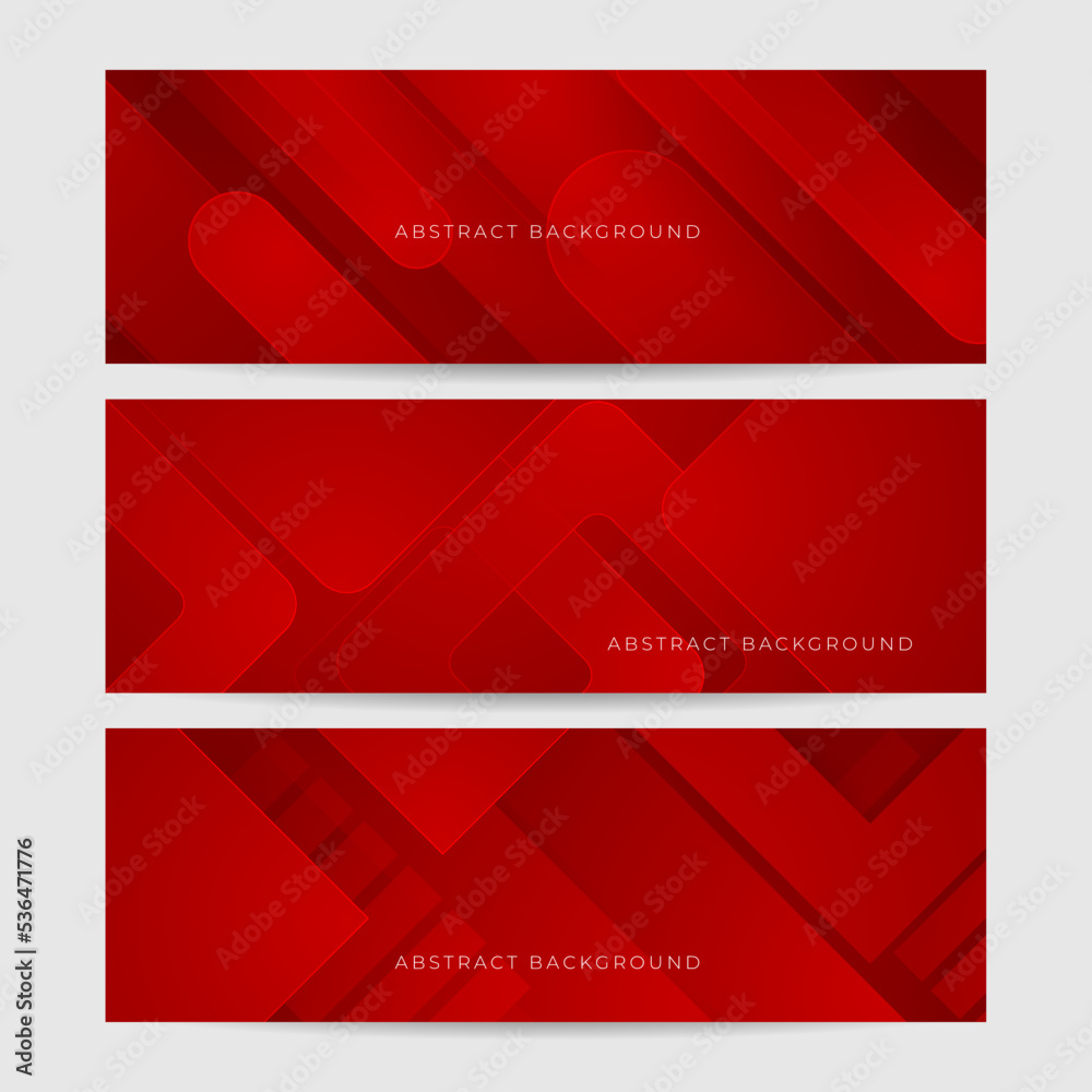 Abstract red deometric banner design background Abstract red deometric banner design background