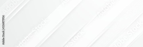 elegant abstract white banner background with shiny lines