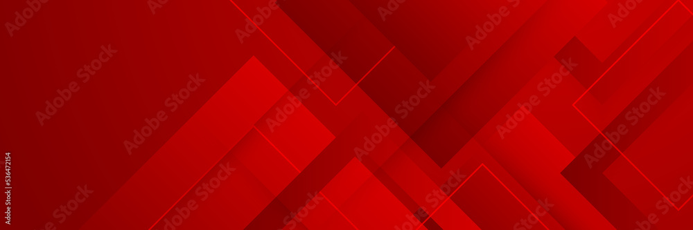 Obraz premium Modern red abstract web banner background creative design
