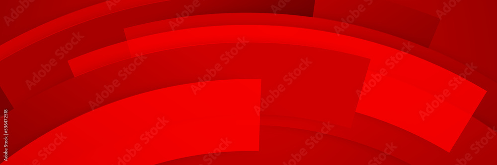 Obraz premium Minimal geometric red banner background abstract design. Vector abstract graphic design banner pattern background template.