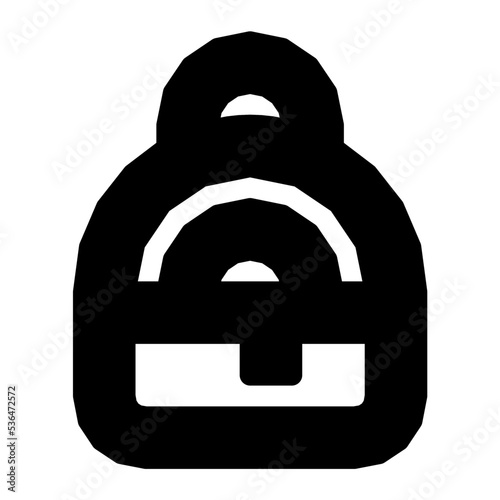 Backpack Flat Vector Icon