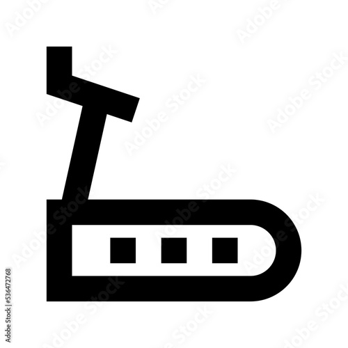 Treadmill Flat Vector Icon