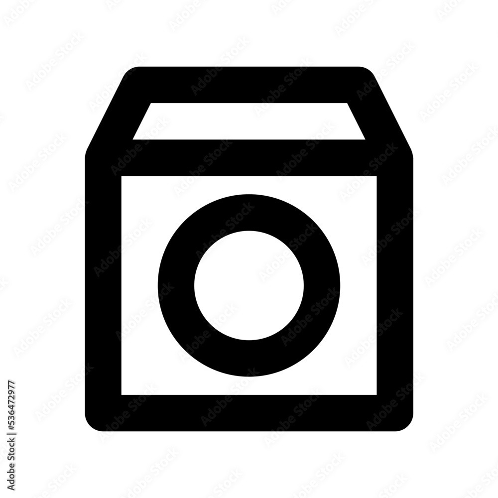 Washing Machine Flat Vector Icon Washing Machine Flat Vector Icon