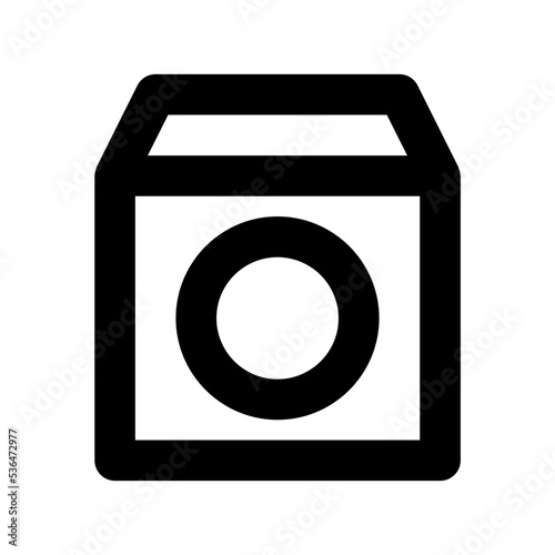 Washing Machine Flat Vector Icon