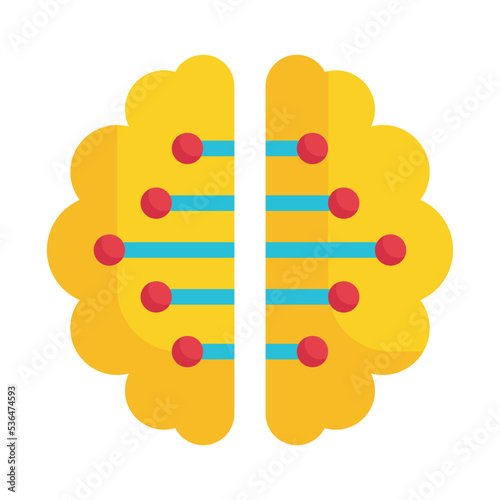 brain artificial intelligence technology icon
