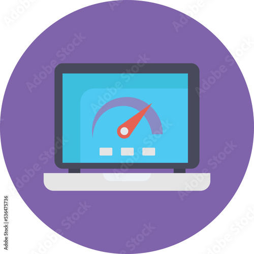 speed test Vector Icon which is suitable for commercial work and easily modify or edit it
