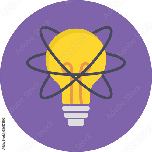 Creative idea bulb Vector Icon which is suitable for commercial work and easily modify or edit it
