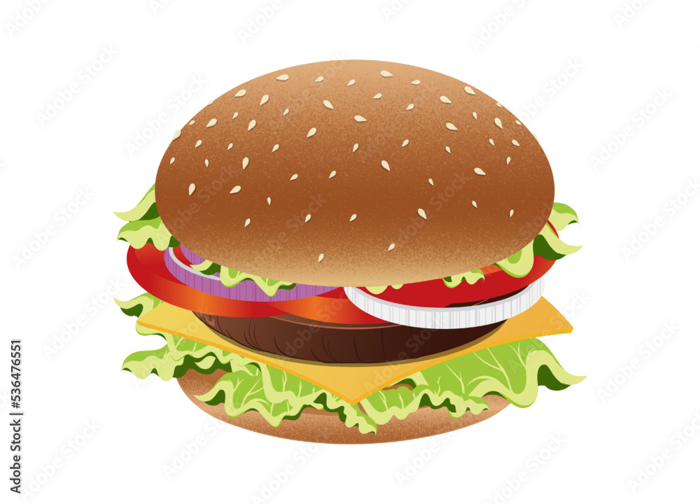 Burger vector Isolated on white background Burger vector Isolated on white background
