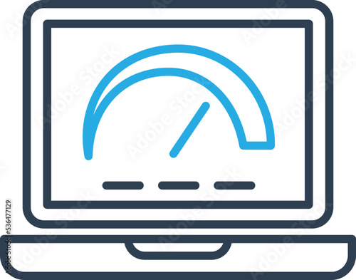speed test Vector Icon which is suitable for commercial work and easily modify or edit it
