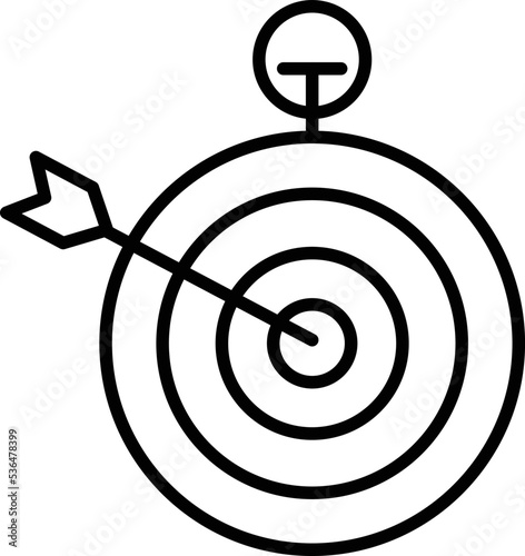 Target Board Vector Icon which is suitable for commercial work and easily modify or edit it
