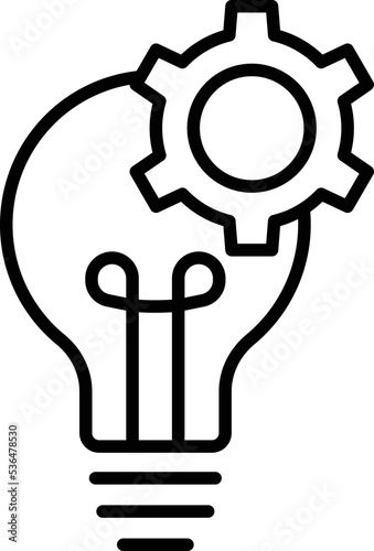 Solution Bulb Vector Icon which is suitable for commercial work and easily modify or edit it