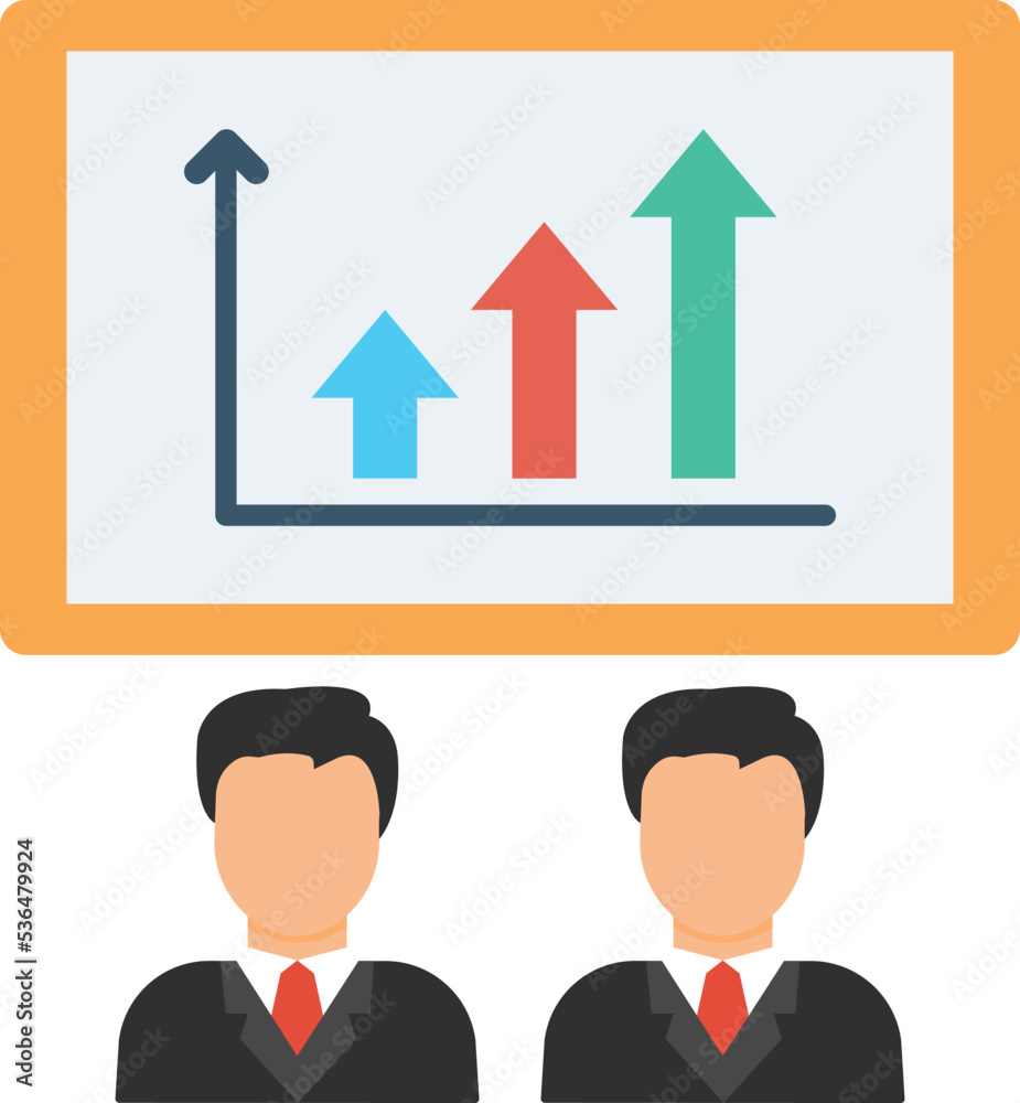 Company statics Vector Icon which is suitable for commercial work and easily modify or edit it
