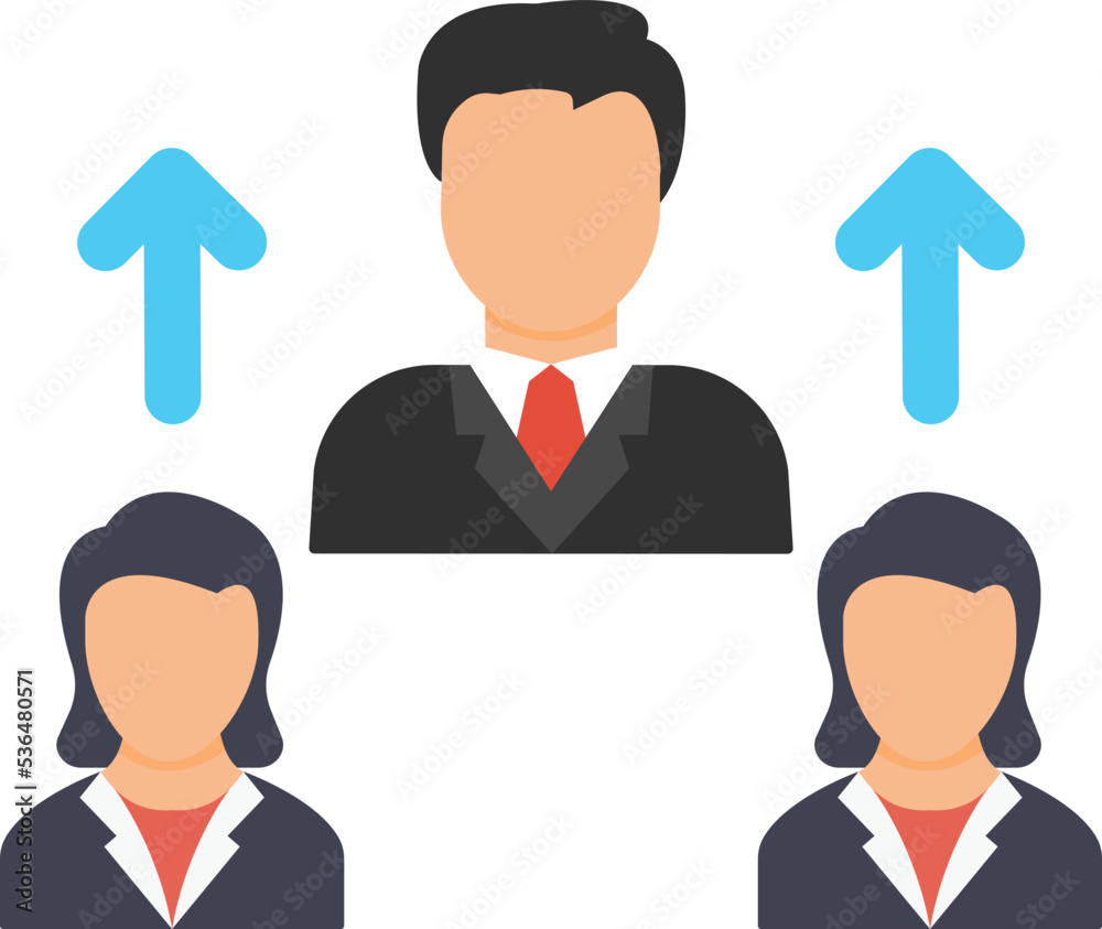 Employee growth Vector Icon
Employee growth Vector Icon