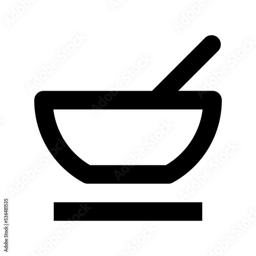 Mortar and Pestle Flat Vector Icon