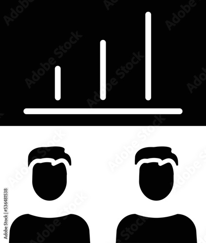 Company statics Vector Icon

