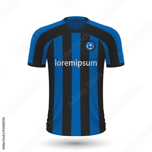 Realistic soccer shirt Inter photo