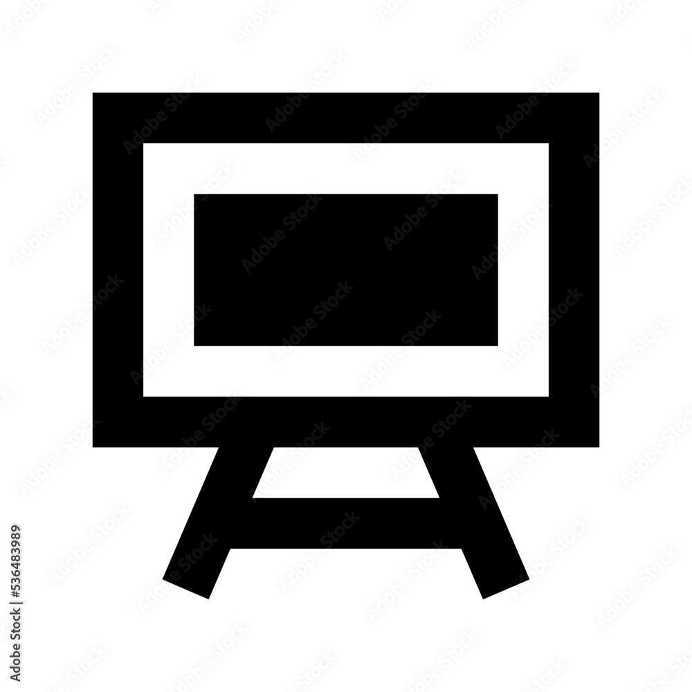 Whiteboard Flat Vector Icon Whiteboard Flat Vector Icon